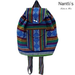 TM-74263 Mochila Mexicana Artesanal Rasta Mayoreo Wholesale Mexican Backpack Nantlis Tradicion de Mexico