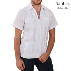 TM-78112 Camisa Guayabera de hombre Mayoreo Wholesale Mens Traditional Mexican Shirt Nantlis Tradicion de Mexico