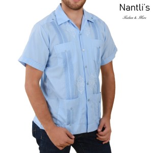 TM-78113 Camisa Guayabera de hombre Mayoreo Wholesale Mens Traditional Mexican Shirt Nantlis Tradicion de Mexico