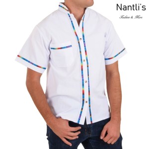 TM-78125 Camisa Bordada de hombre Mayoreo Wholesale Traditional Mexican Embroidered shirt for men Nantlis Tradicion de Mexico