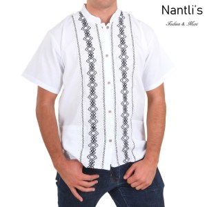 TM-78132 Camisa Bordada de hombre Mayoreo Wholesale Traditional Mexican Embroidered Shirt for men Nantlis Tradicion de Mexico