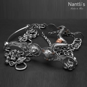 TM-51111 freno para caballo grabado acero inoxidable charro mayoreo wholesale mexican handmade stainless steel horse bit Nantlis Tradicion de Mexico