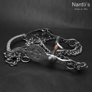 TM-51118 freno para caballo grabado acero inoxidable charro mayoreo wholesale mexican handmade stainless steel horse bit Nantlis Tradicion de Mexico