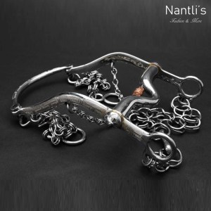 TM-51234 freno para caballo grabado acero inoxidable charro mayoreo wholesale mexican handmade stainless steel horse bit Nantlis Tradicion de Mexico