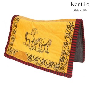 TM-66311 Carona de Lona Repelente para silla de montar caballo mayoreo wholesale Repellent canvas horse Saddle pad Nantlis Tradicion de Mexico