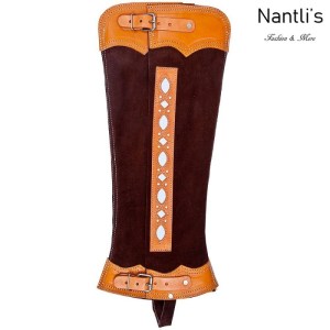 TM-85137 Polainas Largas de Gamuza para charro mayoreo wholesale mexican horse riding short chaps Nantlis Tradicion de Mexico