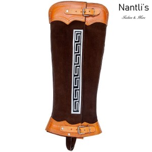 TM-85143 Polainas Largas de Gamuza para charro mayoreo wholesale mexican horse riding short chaps Nantlis Tradicion de Mexico