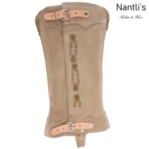 TM-85226 Polainas cortas de Gamuza para charro mayoreo wholesale mexican horse riding short chaps Nantlis Tradicion de Mexico
