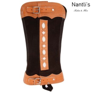 TM-85242 Polainas cortas de Gamuza para charro mayoreo wholesale mexican horse riding short chaps Nantlis Tradicion de Mexico