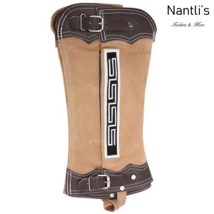 TM-85245 Polainas cortas de Gamuza para charro mayoreo wholesale mexican horse riding short chaps Nantlis Tradicion de Mexico