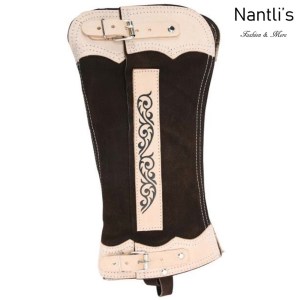 TM-85247 Polainas cortas de Gamuza para charro mayoreo wholesale mexican horse riding short chaps Nantlis Tradicion de Mexico