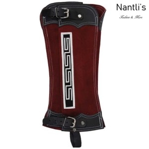 TM-85251 Polainas cortas de Gamuza para charro mayoreo wholesale mexican horse riding short chaps Nantlis Tradicion de Mexico