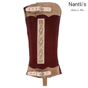 TM-85253 Polainas cortas de Gamuza para charro mayoreo wholesale mexican horse riding short chaps Nantlis Tradicion de Mexico