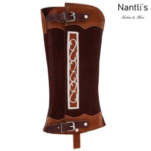TM-85254 Polainas cortas de Gamuza para charro mayoreo wholesale mexican horse riding short chaps Nantlis Tradicion de Mexico