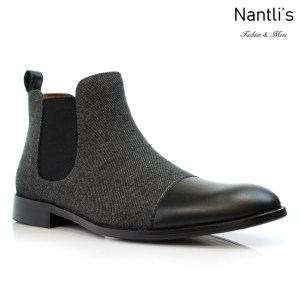 Botines para Hombre PF-FORBES Black Mayoreo Wholesale Men's Fashion Chelsea Boots Nantlis