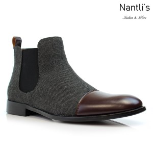 Botines para Hombre PF-FORBES Dark Brown Mayoreo Wholesale Men's Fashion Chelsea Boots Nantlis