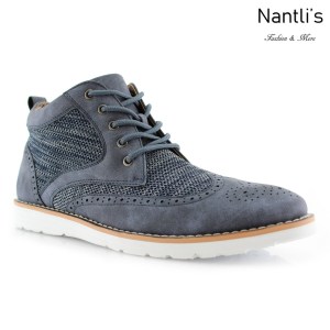 Zapatos para Hombre PF-COLBERT Blue Mayoreo Wholesale Men's Fashion Shoes Hi-top sneakers Nantlis