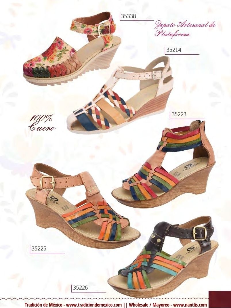 Nantlis Vol TM28 Zapatos Huaraches Cintos Carteras de piel Mayoreo Page 03