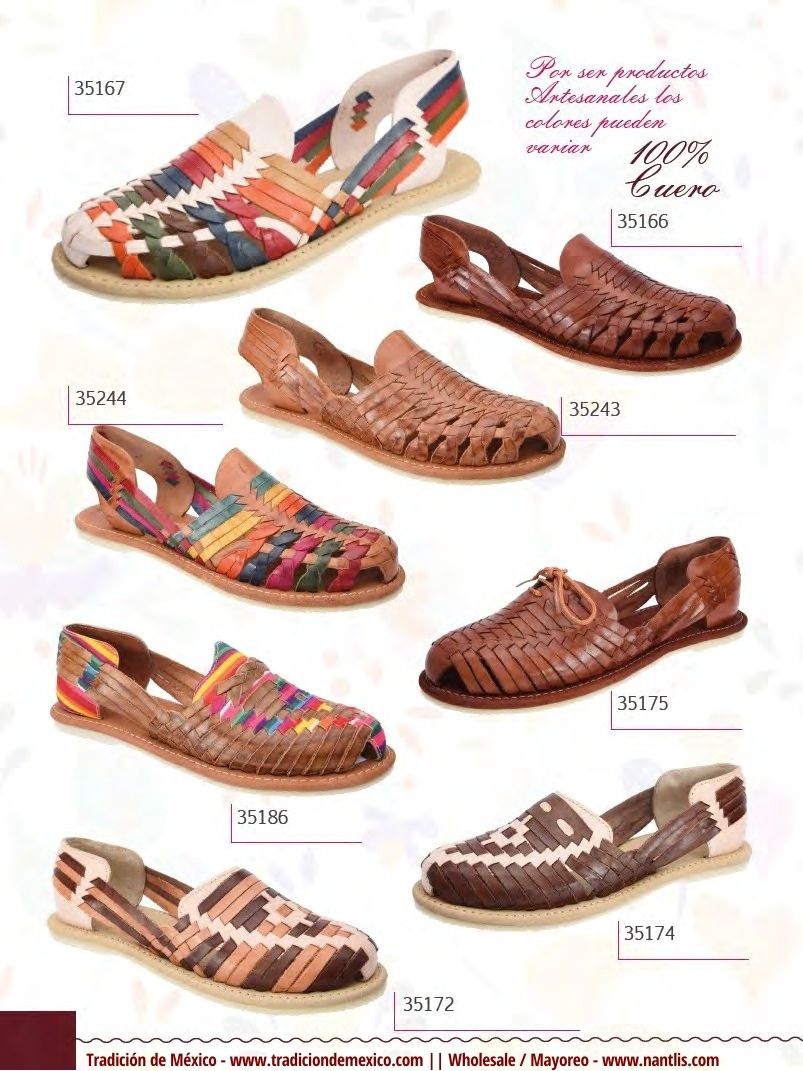 Nantlis Vol TM28 Zapatos Huaraches Cintos Carteras de piel Mayoreo Page 04