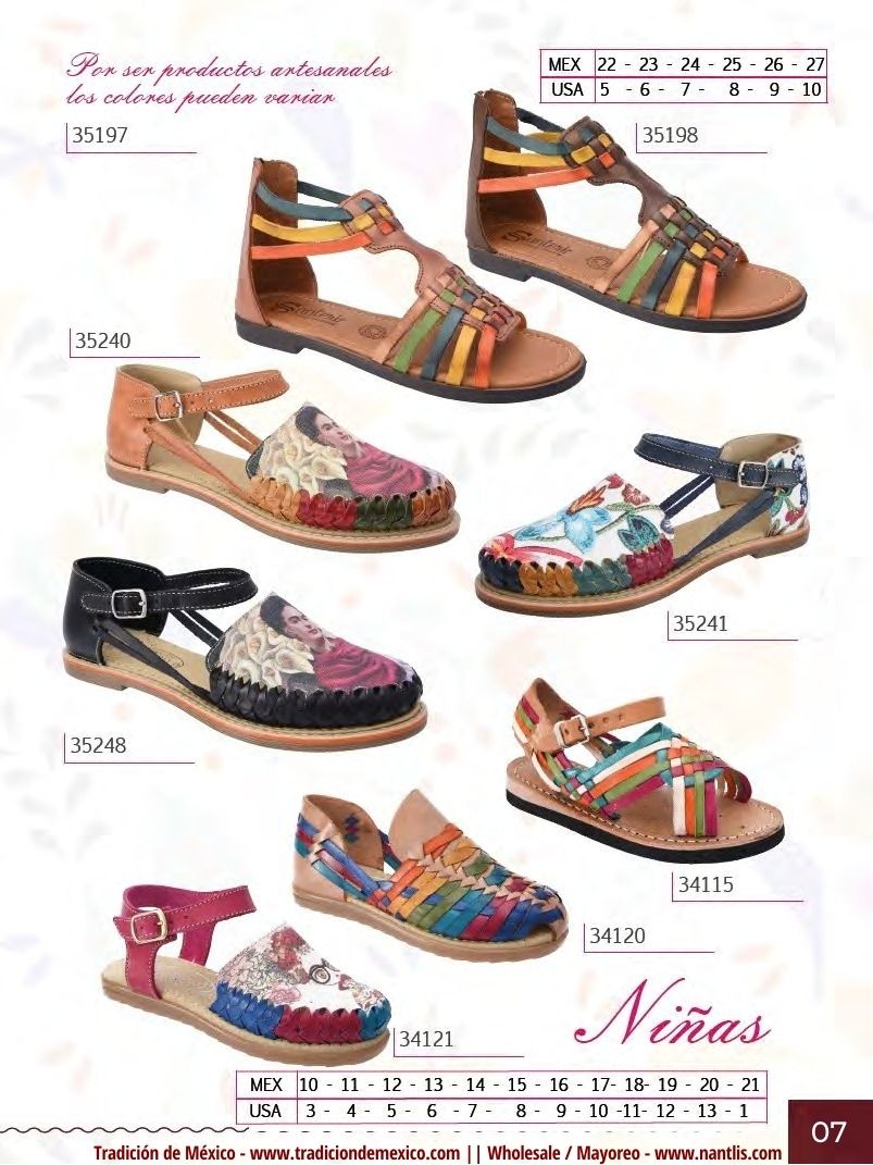 Nantlis Vol TM28 Zapatos Huaraches Cintos Carteras de piel Mayoreo Page 07