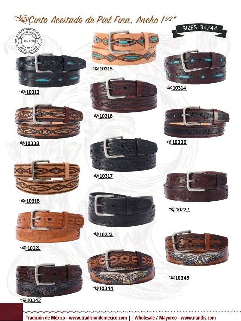 Nantlis Vol TM28 Zapatos Huaraches Cintos Carteras de piel Mayoreo Page 21