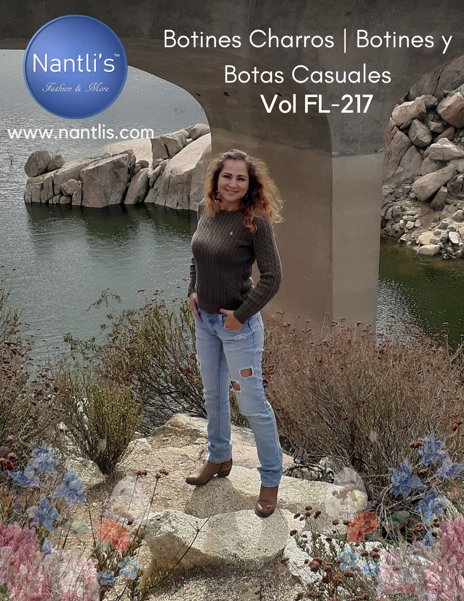 Nantlis Vol FL-217 Wholesale boots and charro booties botas y botines Mayoreo Nantlis page 01