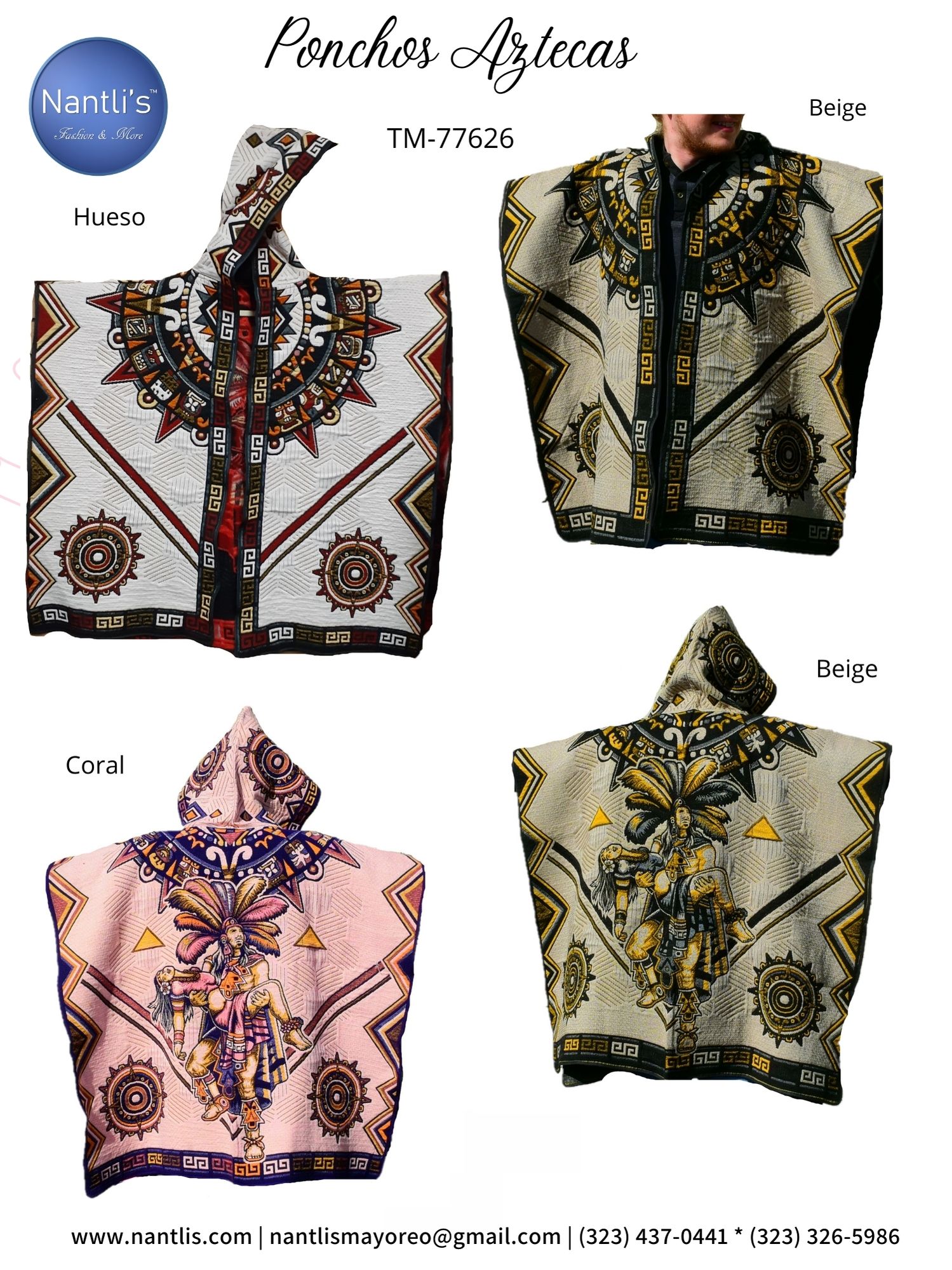 Nantlis Vol NA01 Chamarras Gabanes Rebozos Ponchos Ruanas Catalogo Wholesale Coats and Jackets page 25