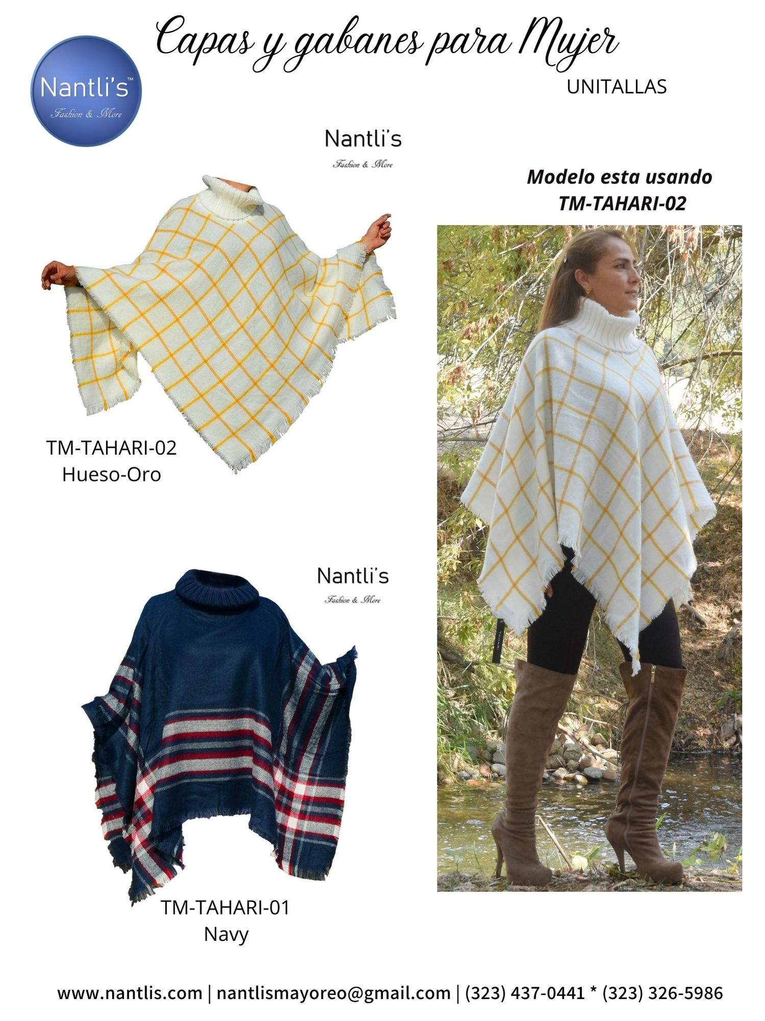 Nantlis Vol NA01 Chamarras Gabanes Rebozos Ponchos Ruanas Catalogo Wholesale Coats and Jackets page 11