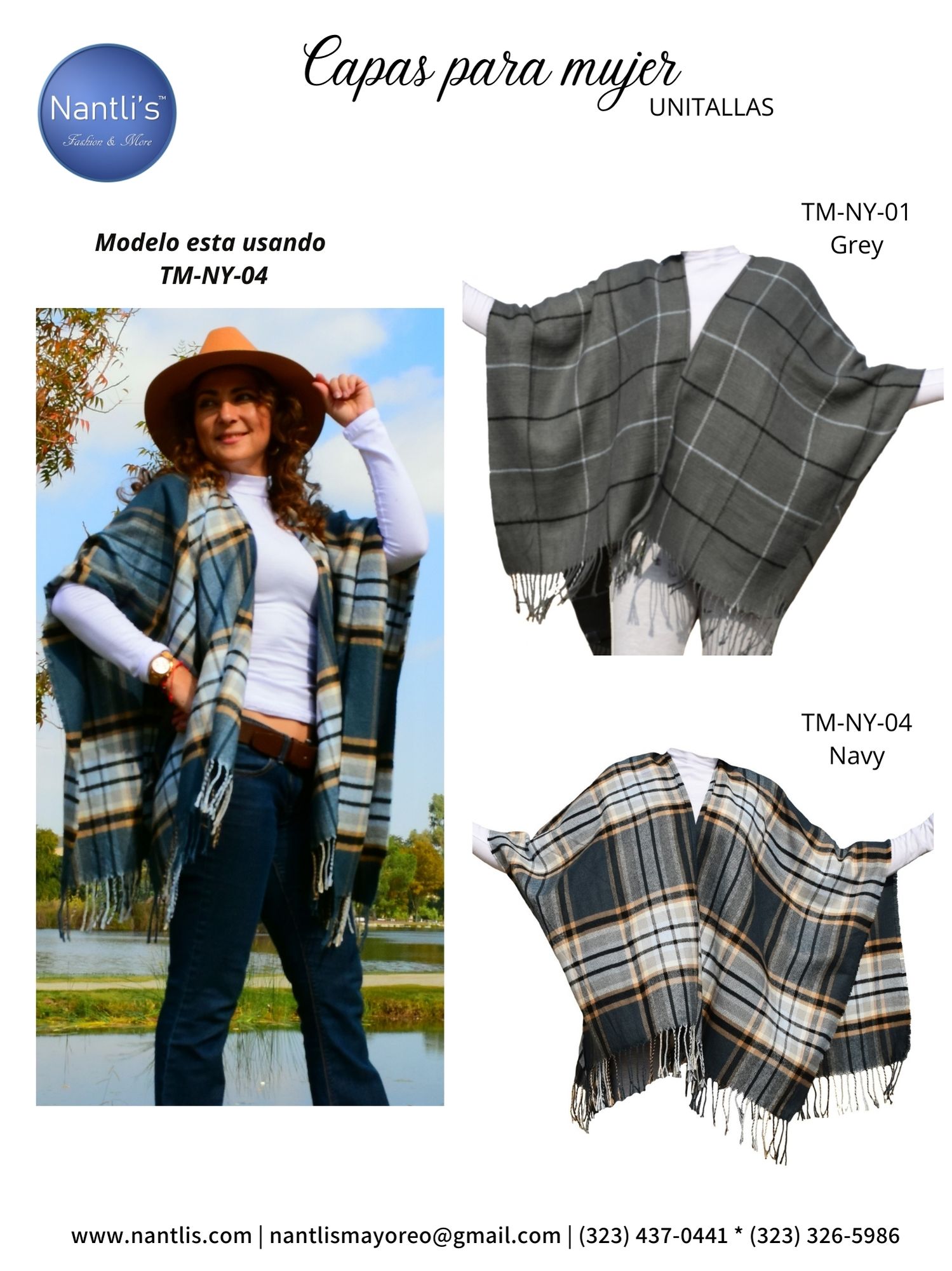 Nantlis Vol NA01 Chamarras Gabanes Rebozos Ponchos Ruanas Catalogo Wholesale Coats and Jackets page 14