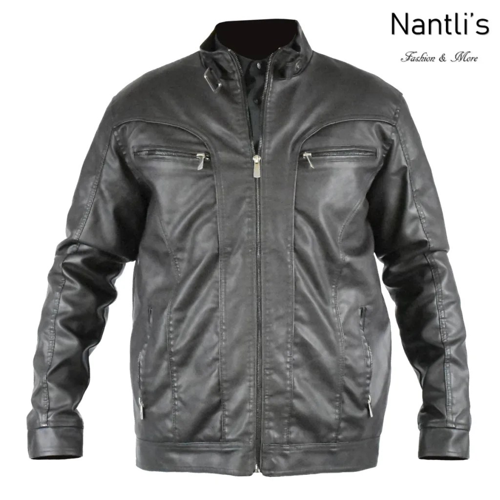 Chamarras por mayoreo en estados Unidos wholesale jackets TM-BJ-828A Chamarra Moderna para hombre Faux Leather Mens Modern Jacket Nantlis