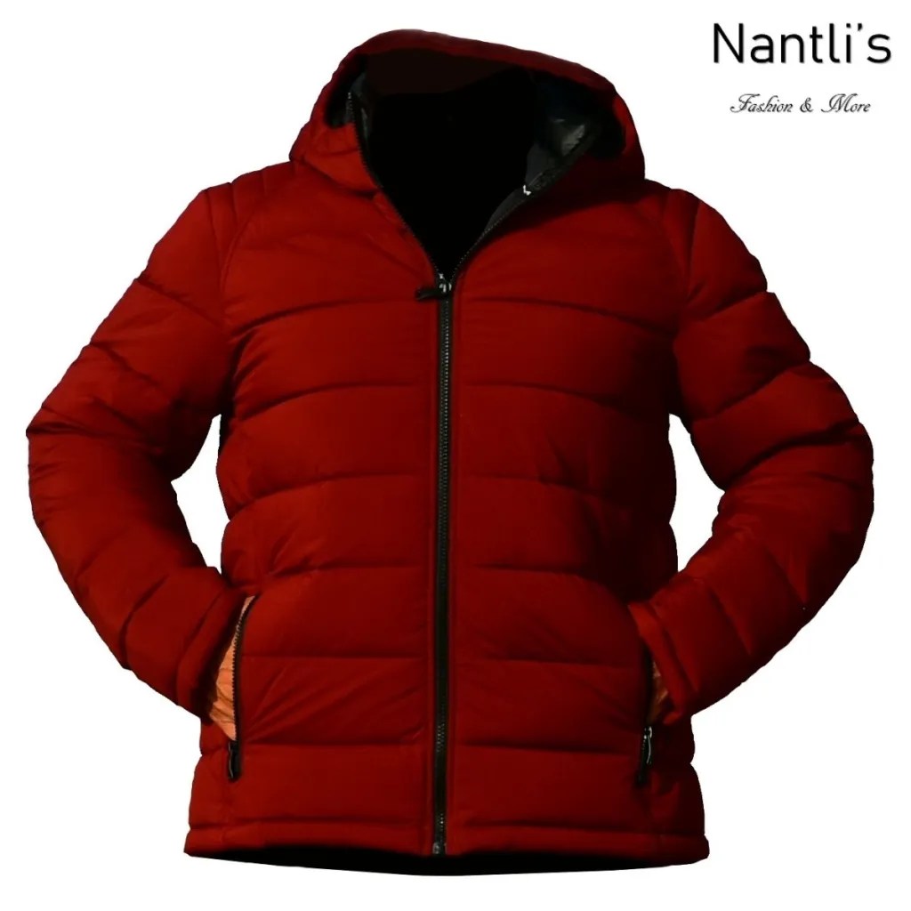 Chamarras por mayoreo en estados Unidos wholesale jackets TM-W224317 Brick Red Chamarra Fina para Hombre Front View Nantlis