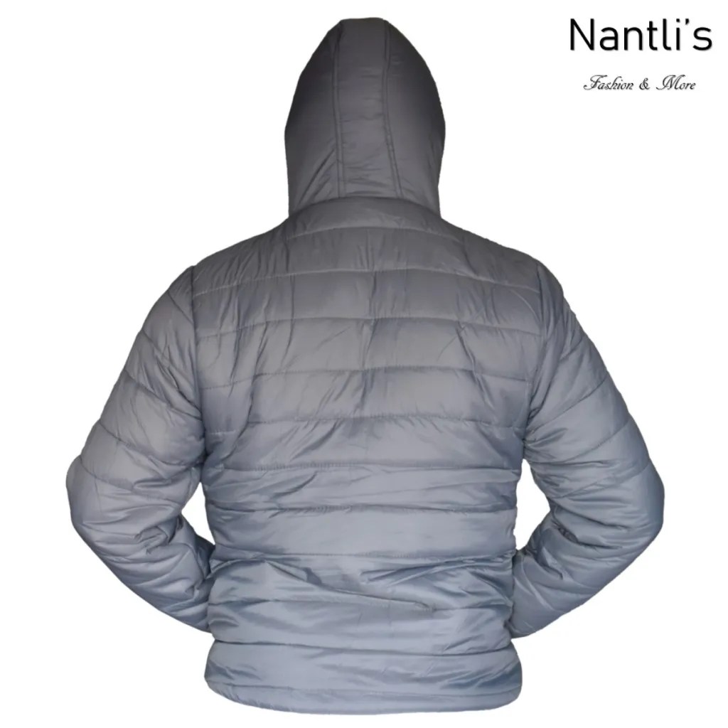 Chamarras por mayoreo en estados Unidos wholesale jackets TM-VI-RJJ-01 Dark Grey Chamarra Moderna para hombre Mens Modern Jacket Nantlis Rear View