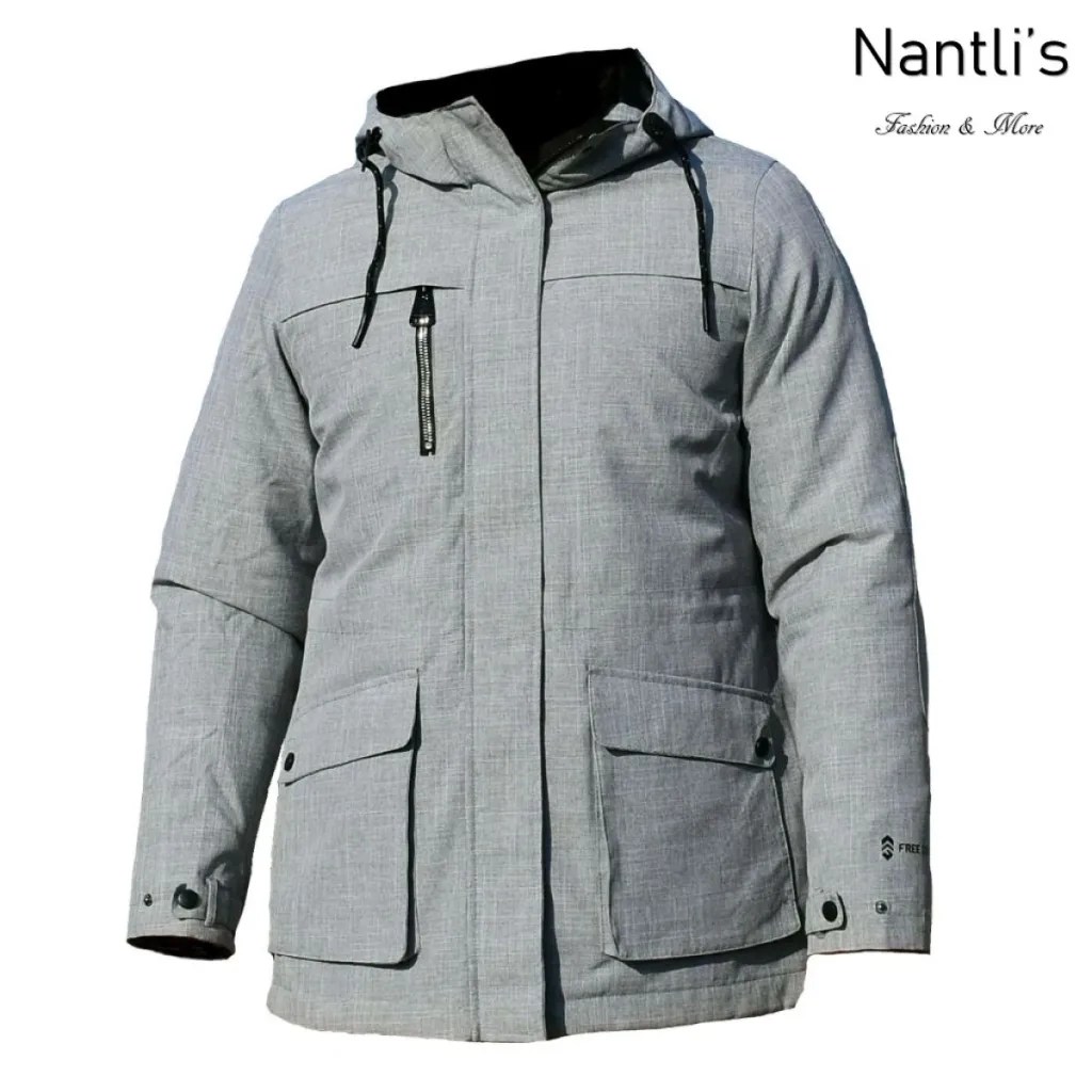 Chamarras por mayoreo en estados Unidos wholesale jackets TM-461-L1326 Grey Chamarra Fina para Hombre Front View Nantlis