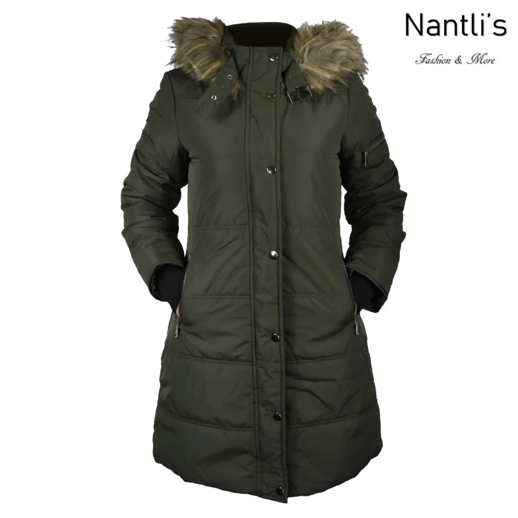 Chamarras por mayoreo en estados Unidos wholesale jackets TM-6116B Olive Chamarra Fina para Mujer Womens Jacket Nantlis