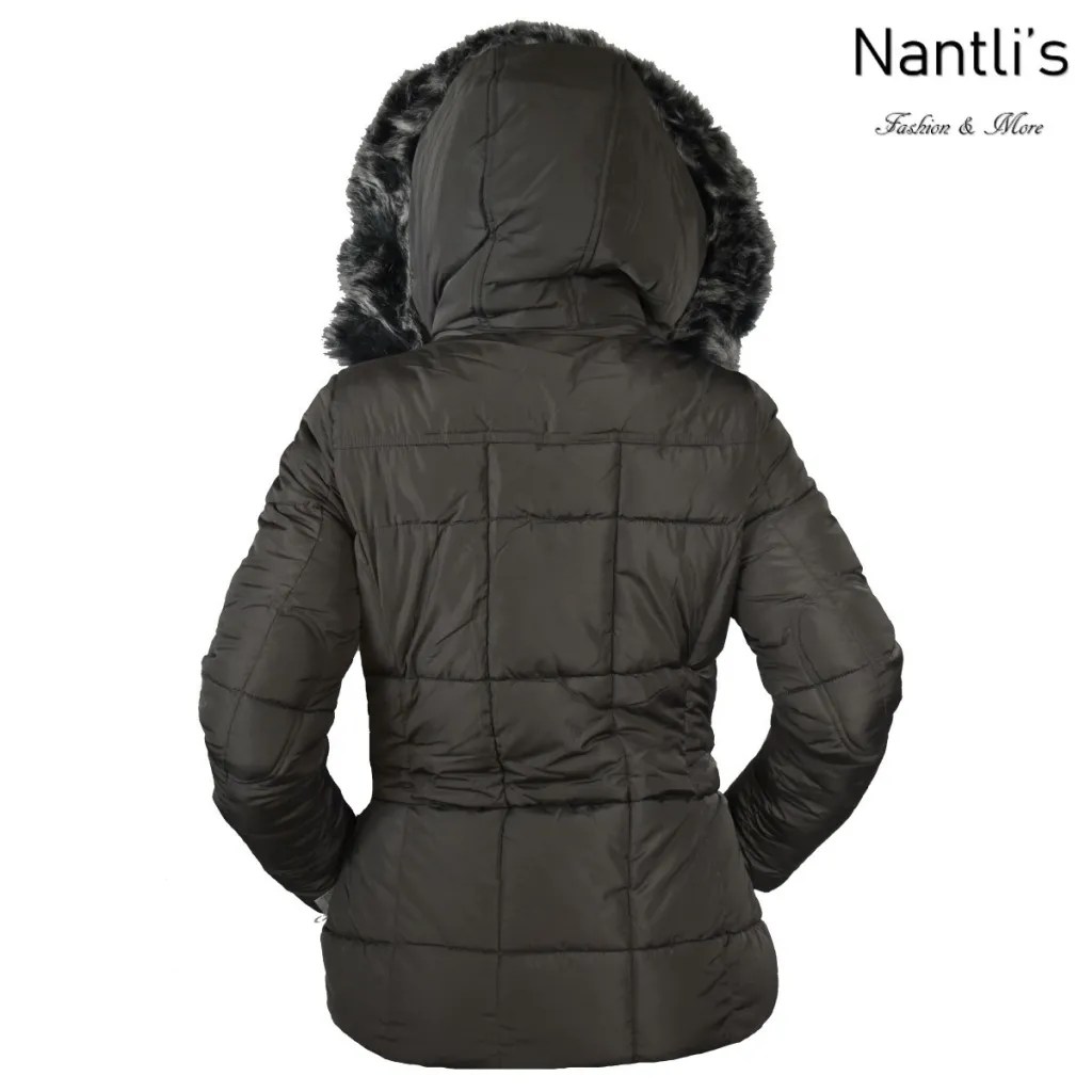 Chamarras por mayoreo en estados Unidos wholesale jackets TM-HD1007 Charcoal Chamarra Fina para Mujer Rear View Nantlis