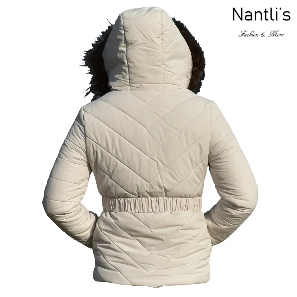 Chamarras por mayoreo en estados Unidos wholesale jackets TM-6117B Ivory Chamarra Fina para Mujer rear View Nantlis