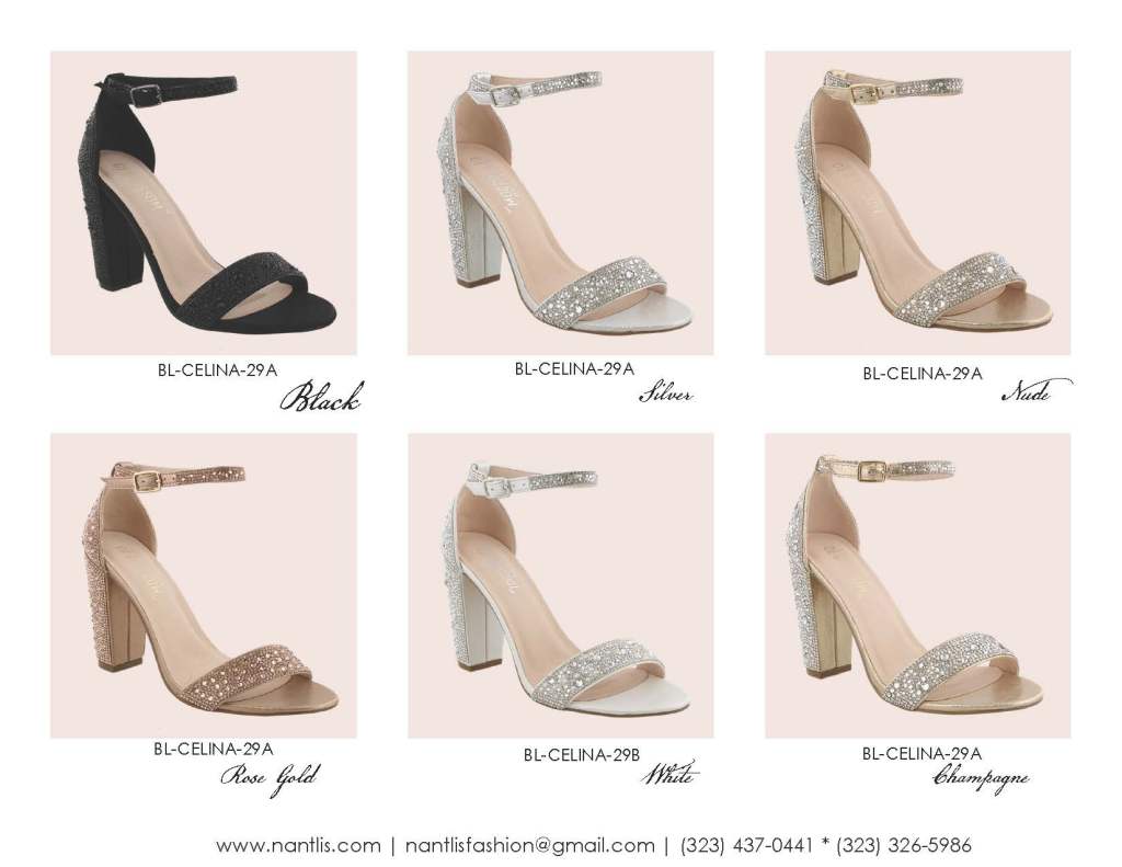 Nantlis Vol BL-59 Wedding and party heels for women zapatos de boda de mujer