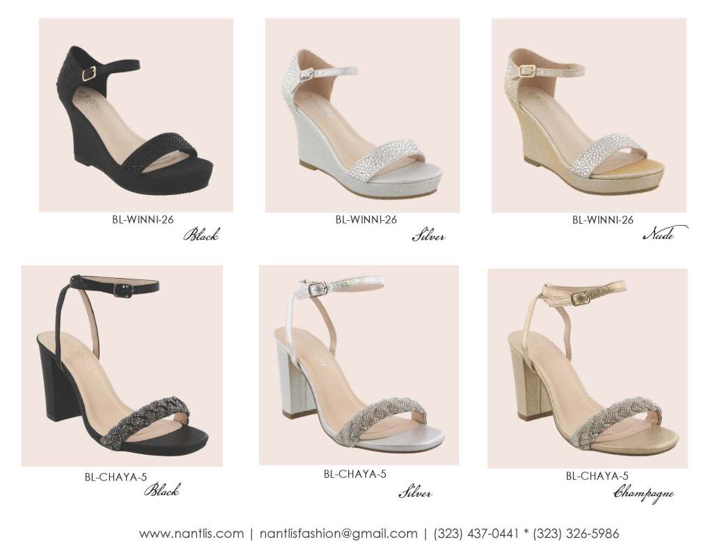 Nantlis Vol BL-59 Wedding and party heels for women zapatos de boda de mujer