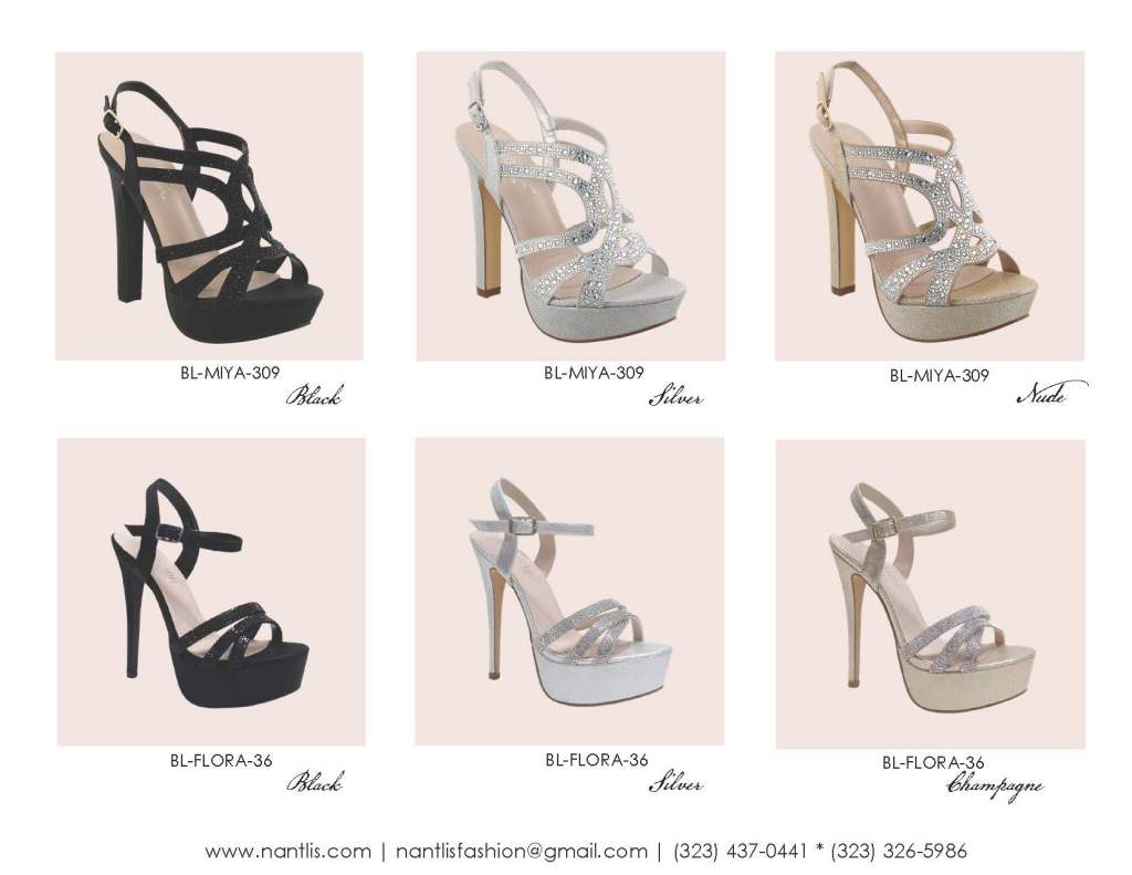 Nantlis Vol BL-59 Wedding and party heels for women zapatos de boda de mujer