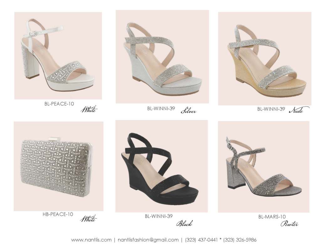 Nantlis Vol BL-59 Wedding and party heels for women zapatos de boda de mujer