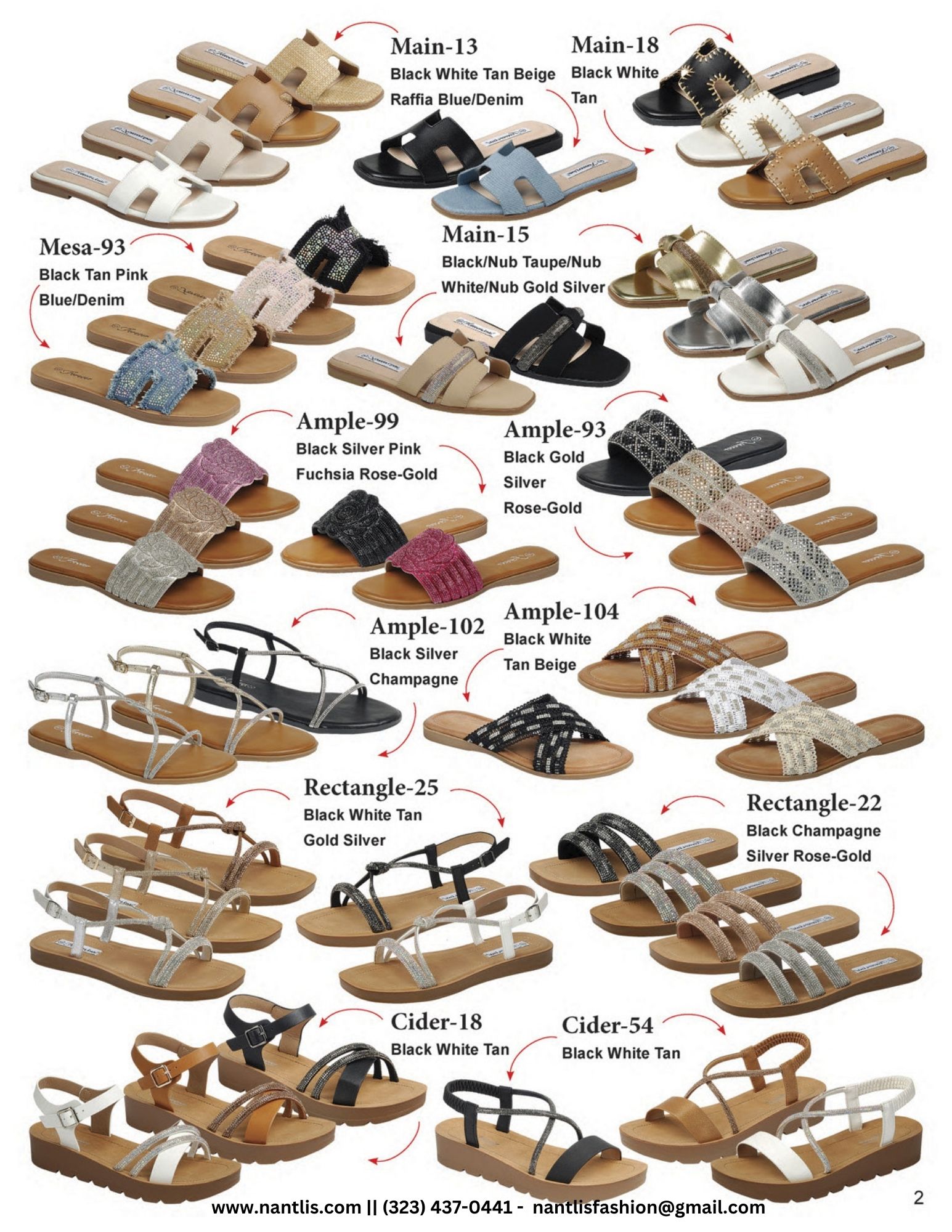 Catalogo Vol FL-303 Casual Sandals Nantlis Wholesale page 03
