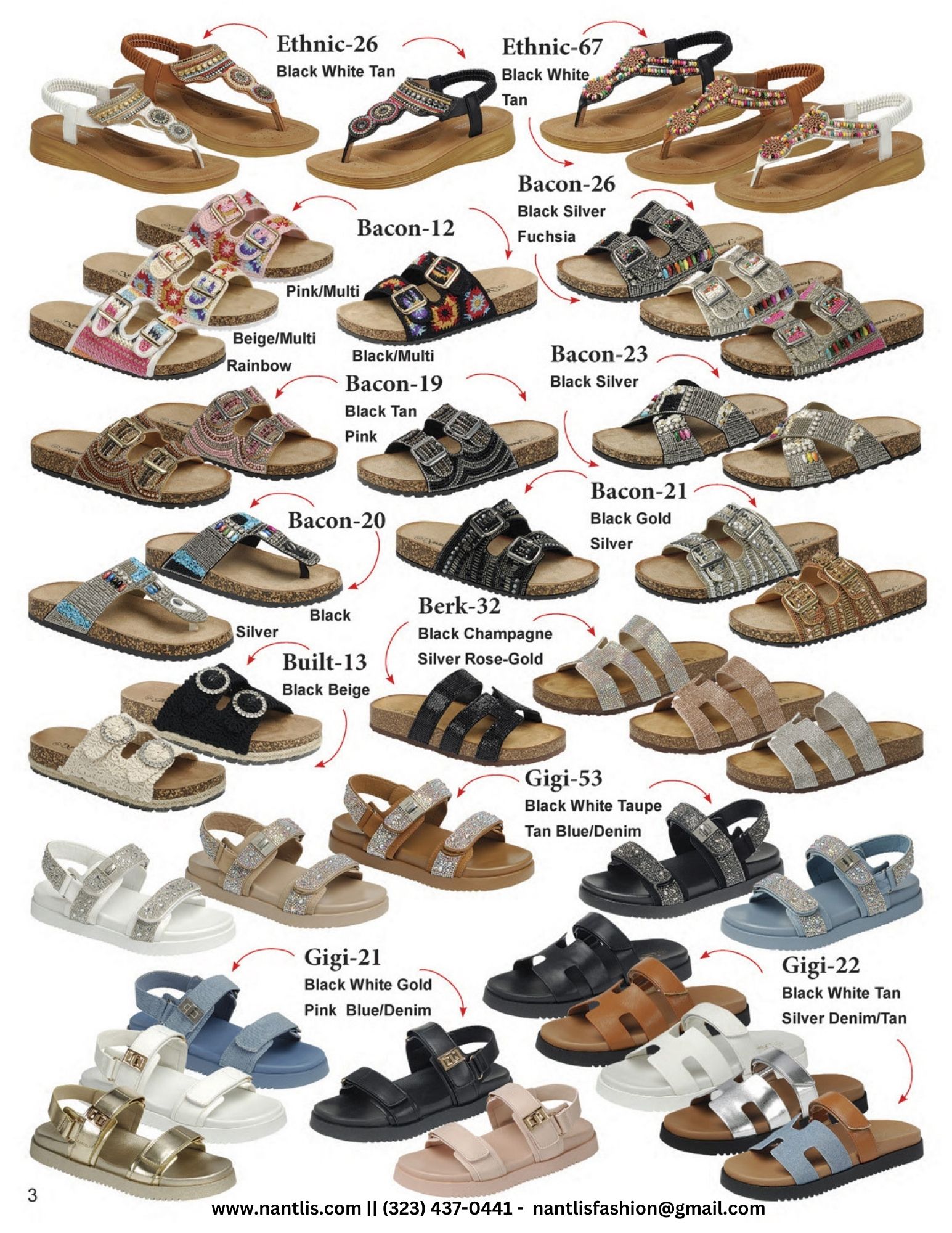 Catalogo Vol FL-303 Casual Sandals Nantlis Wholesale page 04