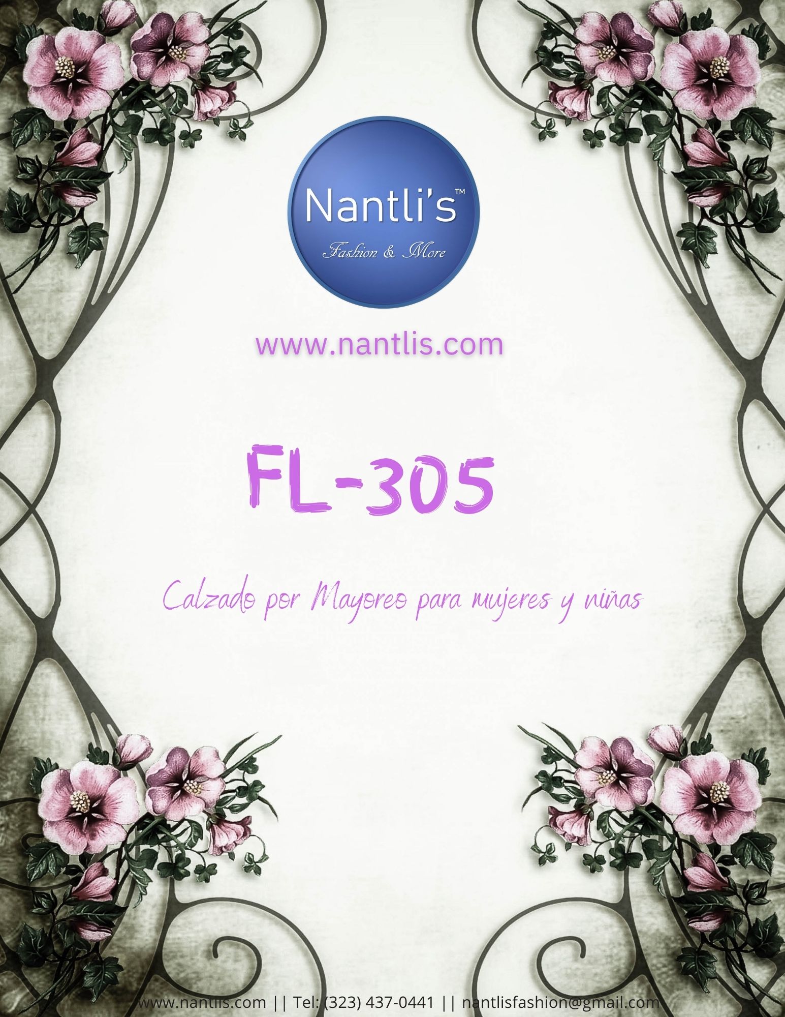 Nantlis FL-305 Calzado por mayoreo para mujeres y ninas page 01