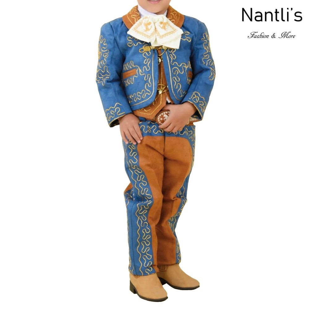 TM-72326-2-8 Royal-Ocre-oro Traje Charro nino kids charro suit Nantlis Tradicion de Mexico