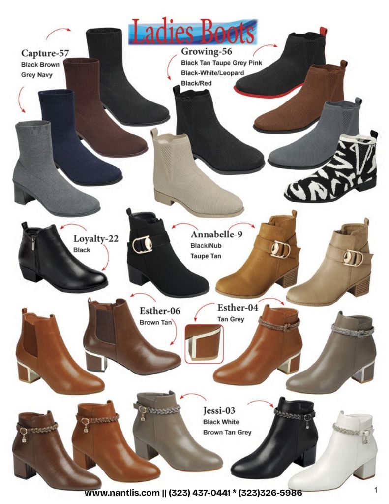 Catalogo Vol FL-502 Botas por mayoreo para mujeres Wholesale Boots For Women Nantlis page 02