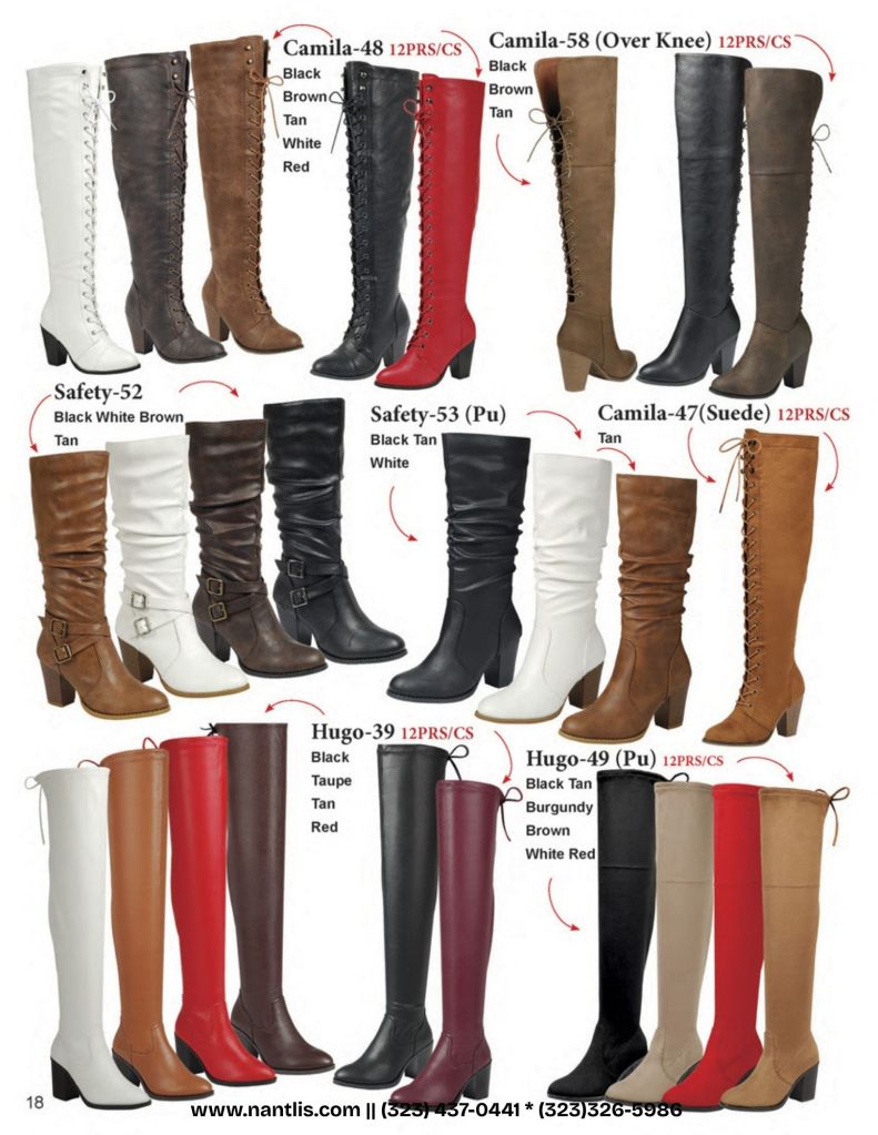 Catalogo Vol FL-502 Botas por mayoreo para mujeres Wholesale Boots For Women Nantlis page 19
