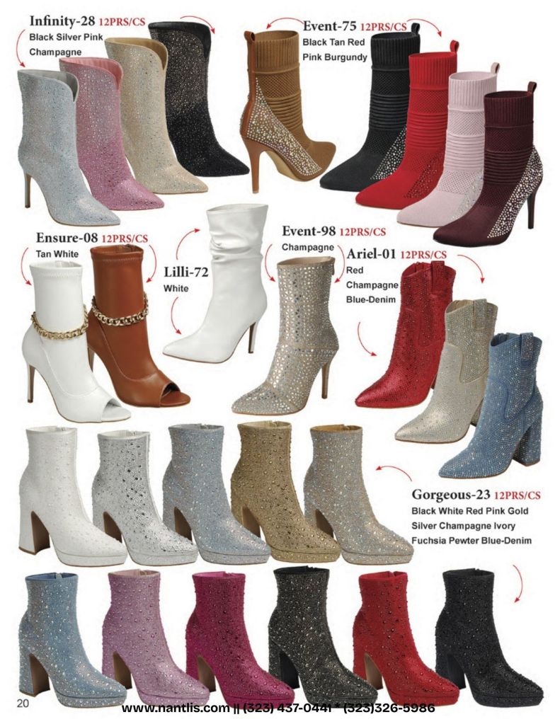 Catalogo Vol FL-502 Botas por mayoreo para mujeres Wholesale Boots For Women Nantlis page 21