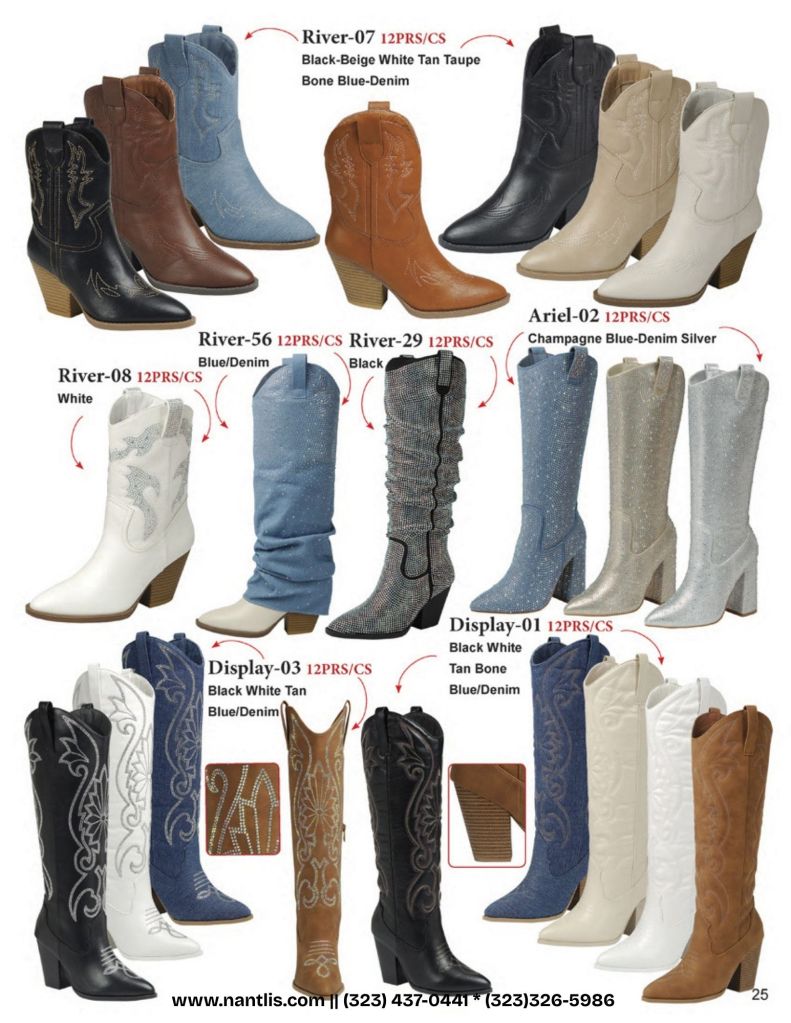 Catalogo Vol FL-502 Botas por mayoreo para mujeres Wholesale Boots For Women Nantlis page 26