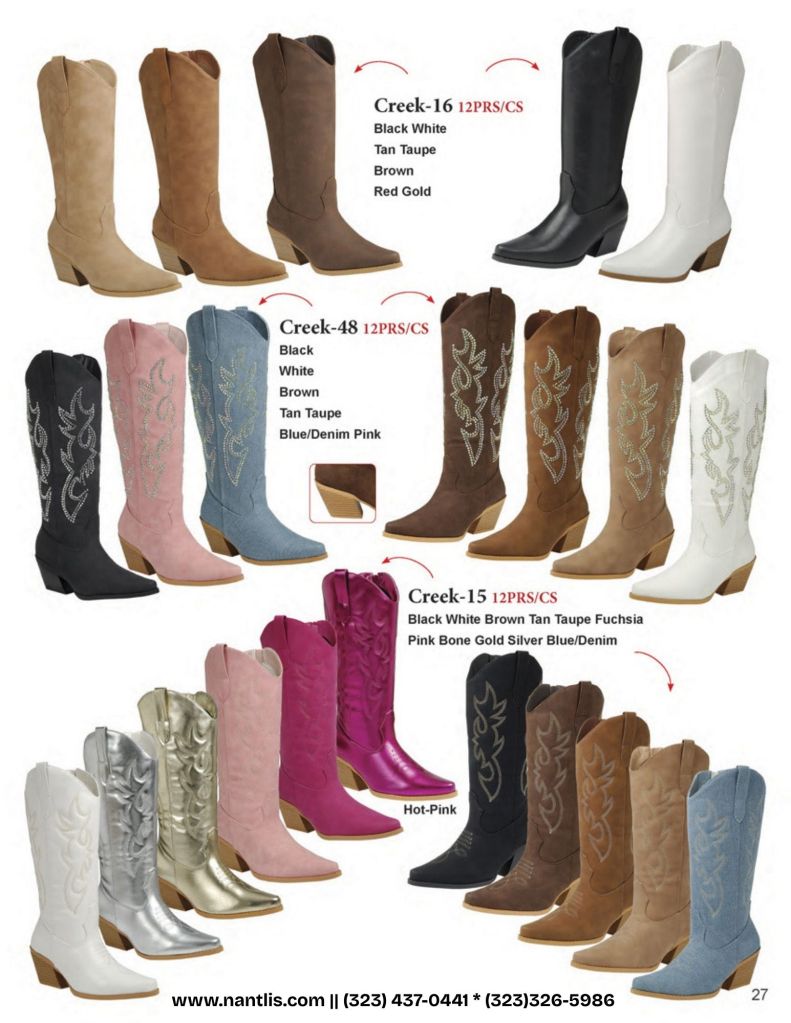 Catalogo Vol FL-502 Botas por mayoreo para mujeres Wholesale Boots For Women Nantlis page 28