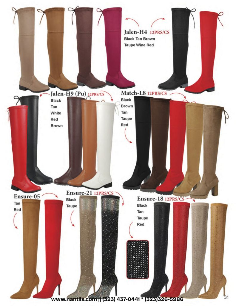 Catalogo Vol FL-502 Botas por mayoreo para mujeres Wholesale Boots For Women Nantlis page 32